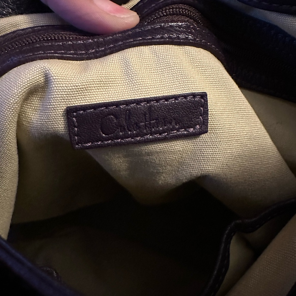 Cole Haan purple Leather Shoulder Bag - Picture 8 of 11
